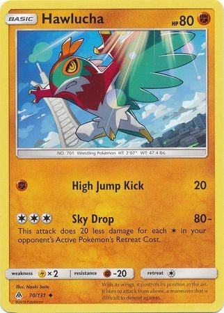 Hawlucha 70/131 Uncommon - Pokemon Sun & Moon Forbidden Light Card