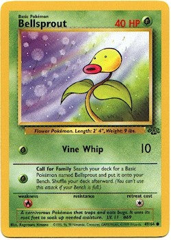 Pokemon Jungle Common Card - Bellsprout 49/64