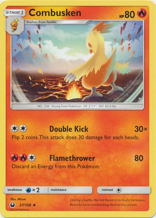 Combusken 27/168 Uncommon - Celestial Storm SM7 Pokemon Card