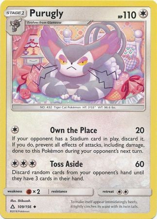 Purugly 109/156 Uncommon - Pokemon Ultra Prism