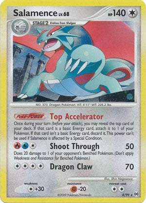 Pokemon Platinum Arceus Single Card Holofoil Rare Salamence 8/99