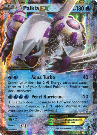 Palkia EX 31/122 Ultra Rare - Pokemon XY Breakpoint Card