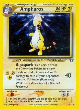 Pokemon Neo Genesis - Ampharos Holofoil PokeOrder.com Pokemon Neo Genesis - Ampharos Holofoil PokeOrder.com