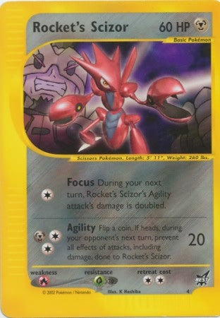Pokemon Rare Promo Single Card - Rocket's Scizor 4/9 Winner PokeOrder.com Pokemon Rare Promo Single Card - Rocket's Scizor 4/9 Winner PokeOrder.com