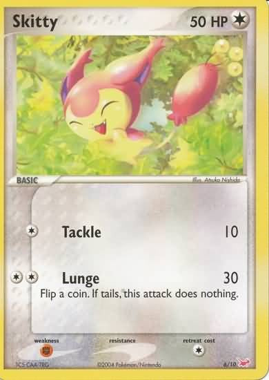 Pokemon Common Promo Single Card - Skitty 6/10