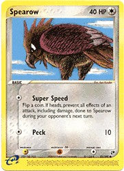 Pokemon Sandstorm Common Card - Spearow 81/100