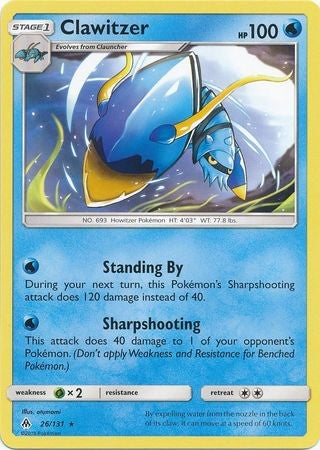 Clawitzer 26/131 Rare - Pokemon Sun & Moon Forbidden Light Card PokeOrder.com Clawitzer 26/131 Rare - Pokemon Sun & Moon Forbidden Light Card PokeOrder.com