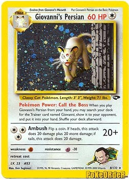 Gym Challenge - Giovanni's Persian Holofoil