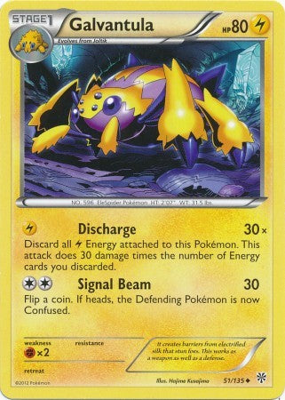 Galvantula 51/135 - Pokemon Plasma Storm Uncommon Card