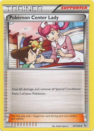 pokemon cards flashfire Pokemon Center Lady 93/106