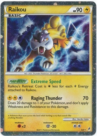 Pokemon Call Of Legends Raikou SL9 Ultra Rare Card