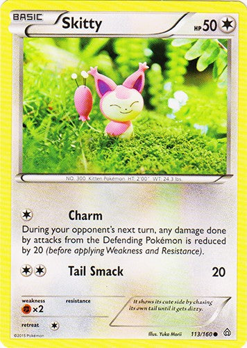 Skitty 113/160 - Common Pokemon XY Primal Clash Card