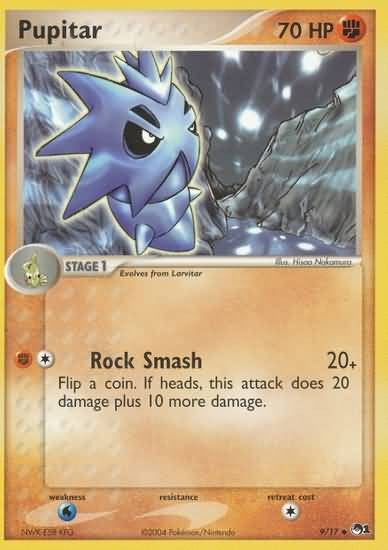 Pokemon POP Series 1 Promo Card Pupitar 9/17 Uncommon