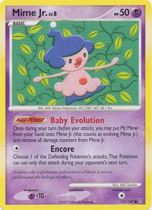 Pokemon Supreme Victors Common Card - Mime Jr 115/147