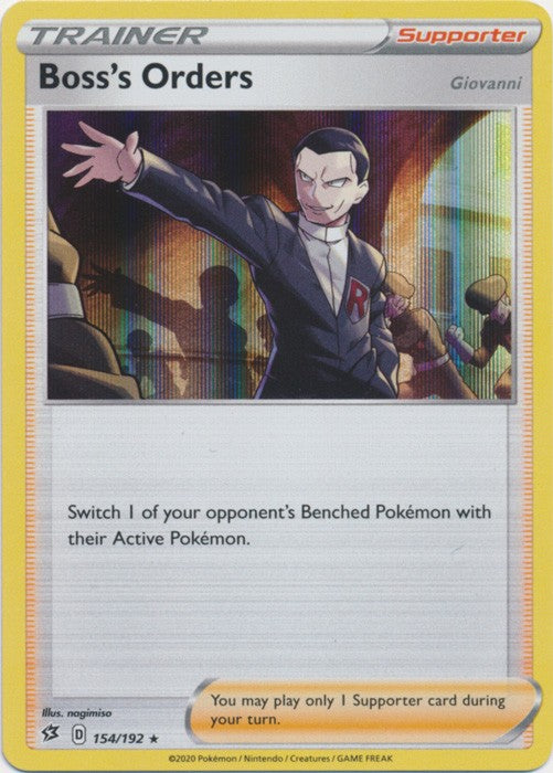 Boss's Orders - 154/192 Pokemon » SWSH Rebel Clash Holo Rare