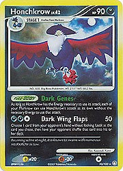 Pokemon Diamond & Pearl Mysterious Tresures - Honchkrow (Reverse Holofoil)