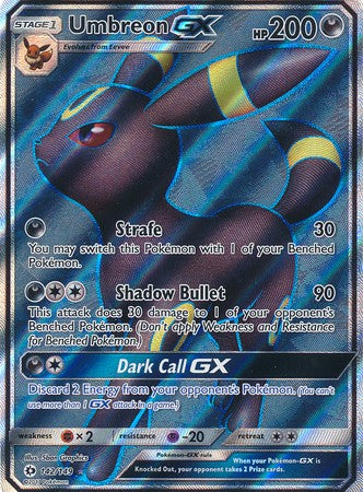 Umbreon GX 142/149 Full Art - Pokemon Sun & Moon Base Set Single Card