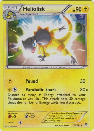Heliolisk 30/119 - Pokemon XY Phantom Forces Holo Rare Card