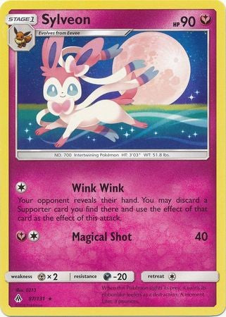Sylveon 87/131 Rare - Pokemon Sun & Moon Forbidden Light Card