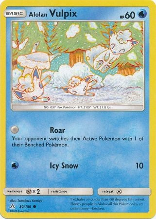 Alolan Vulpix 30/156 Common - Pokemon Ultra Prism
