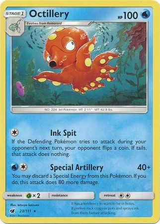 Octillery 23/111 Rare - Pokemon Crimson Invasion Card