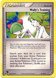 Pokemon Sandstorm Uncommon Card - Wally's Training 89/100