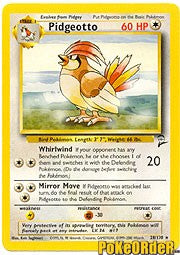 Pokemon Single Card BASE SET 2 - 028/130 : Pidgeotto Pokemon Single Card BASE SET 2 - 028/130 : Pidgeotto