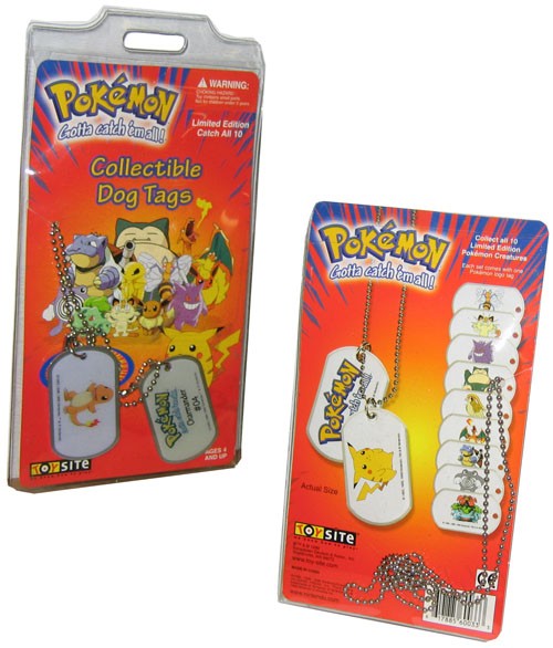 Pokemon Collectible Dog Tags / Key Chains