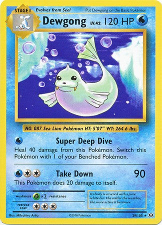 Dewgong 29/108 Rare - Pokemon XY Evolutions Single Card