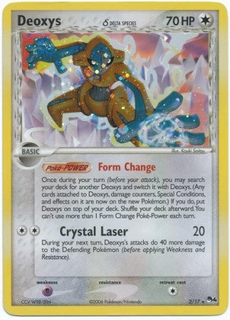 Pokemon POP Series 4 Promo Card Deoxys 2/17 Holo Rare