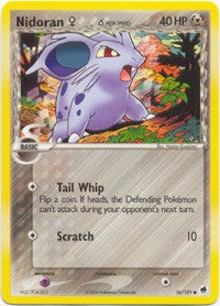 Nidoran F (Delta Species) 56/101 - Pokemon EX Dragon Frontiers Common Card PokeOrder.com Nidoran F (Delta Species) 56/101 - Pokemon EX Dragon Frontiers Common Card PokeOrder.com