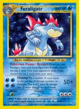 Pokemon Neo Genesis - Feraligatr Holofoil Card