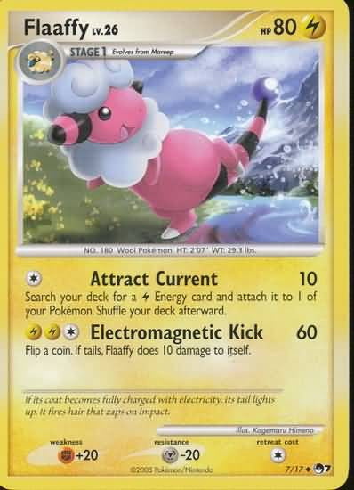 Pokemon Flaafy 7/17 Uncommon Promo Single Card