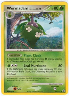 Pokemon Secret Wonders Rare Card - Wormadam Pant Cloak 41/132