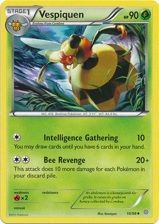 Vespiquen 10/98 UNCOMMON - Pokemon XY Ancient Origins Card