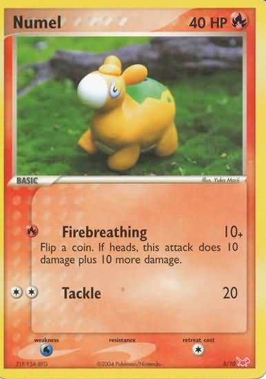 Pokemon Common Promo Single Card - Numel 5/10