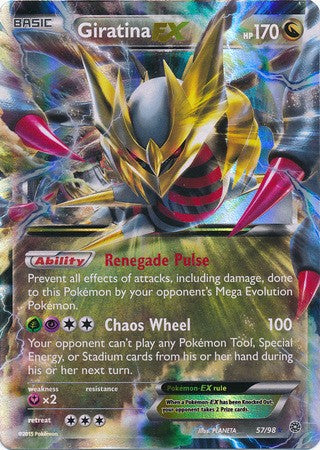 Giratina EX 57/98 ULTRA RARE - Pokemon XY Ancient Origins Card