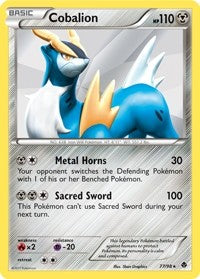 Pokemon Emerging Powers Holo Rare Card - Cobalion 77/98