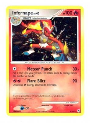 Pokemon Diamond & Pearl Holo Rare Card - Infernape 5/130