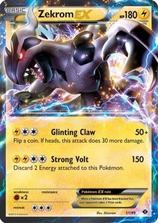 Pokemon Black & White Next Destinies Ultra Rare Zekrom EX #51 Pokemon Black & White Next Destinies Ultra Rare Zekrom EX #51