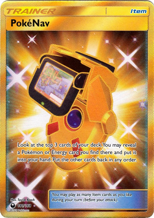PokeNav 181/168 Secret Rare - Celestial Storm SM7 Pokemon Card