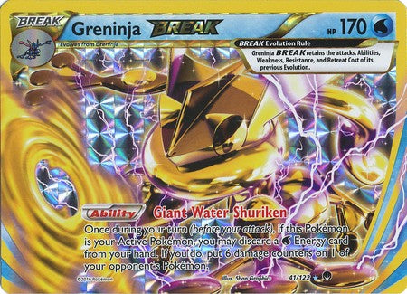 Greninja BREAK 41/122 Rare - Pokemon XY Breakpoint Card