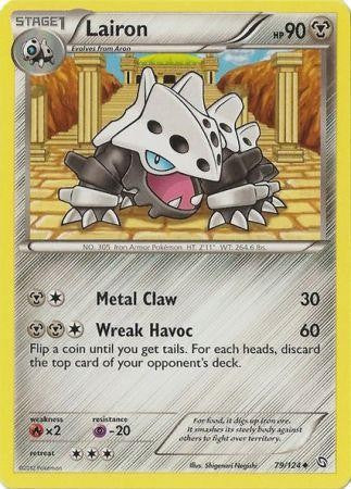lairon pokemon card Wreak Havoc Flip a coin until you get a tails 4x Lairon 088/159 Crown Zenith
