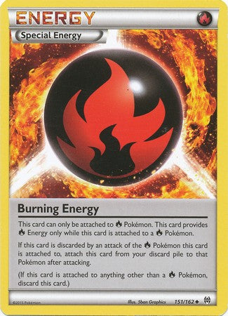 Burning Energy 151/162 Uncommon - Pokemon XY Break Through Card