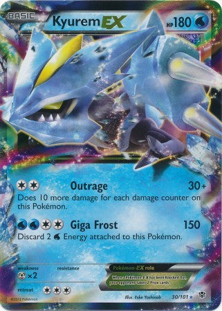 Kyurem EX 30/101 - Pokemon Plasma Blast Ultra Rare Card