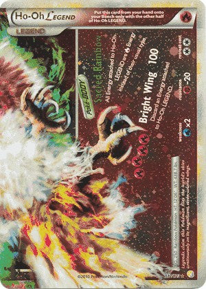 Pokemon HeartGold SoulSilver Card Holofoil Rare Ho-Oh Legend 112/123
