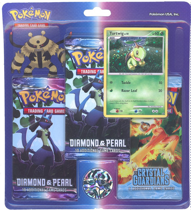 Pokemon EX Turtwig Promo Card with 3 Packs PokeOrder.com Pokemon EX Turtwig Promo Card with 3 Packs PokeOrder.com