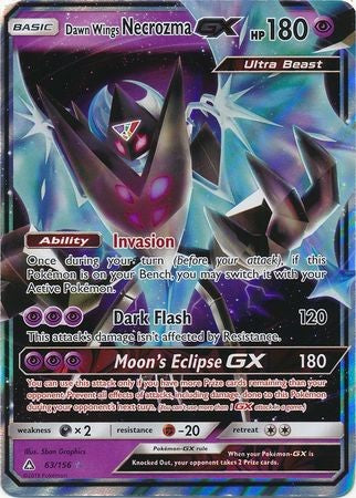 Dawn Wings Necrozma GX 63/156 Ultra Rare - Pokemon Ultra Prism