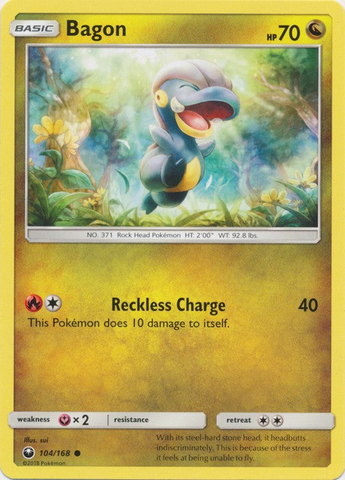 Bagon 104/168 Common - Celestial Storm SM7 Pokemon Card