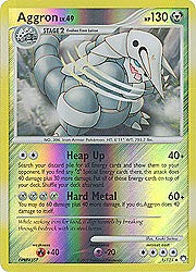 Pokemon Diamond & Pearl Mysterious Tresures - Aggron (Reverse Holofoil)
